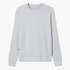 Vuori Ponto Performance Crew - men’s M, platinum heather, dreamknit
